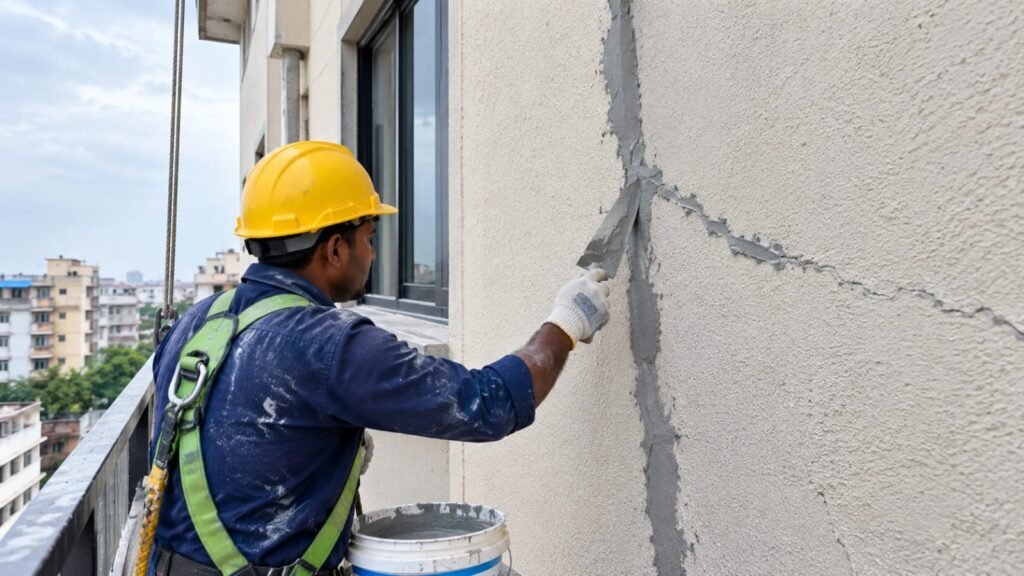 Building Outer Wall Crack Filling in Pune