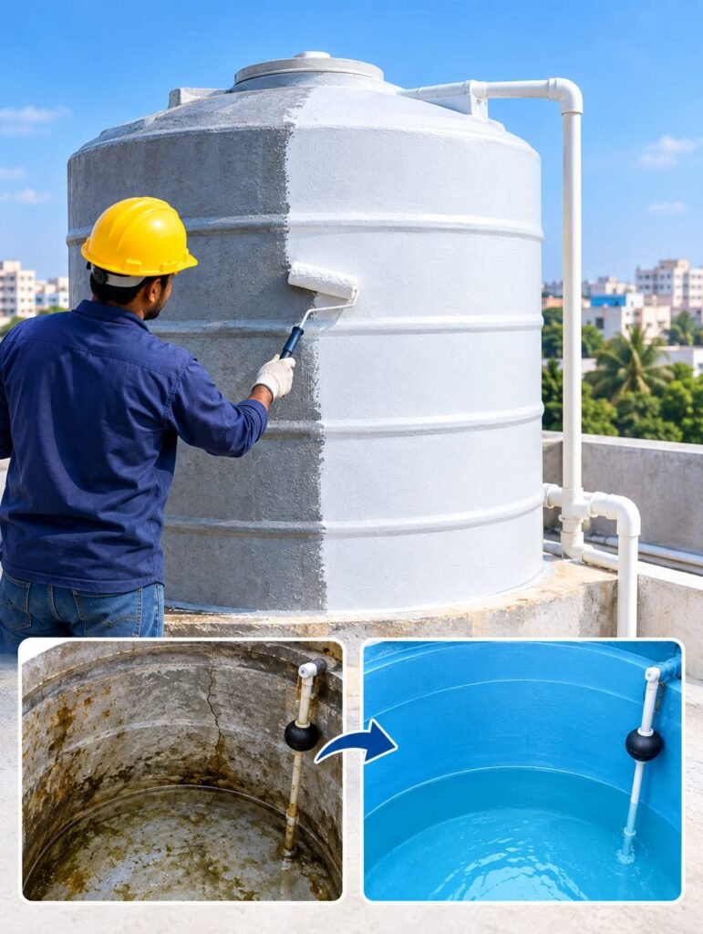 Overhead Water Tank Waterproofing in Pune